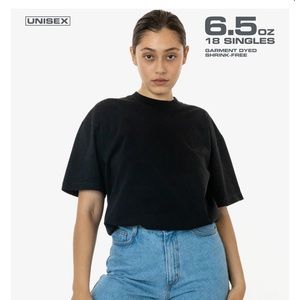 Los Angeles apparel 6.5oz garment dye crewneck t